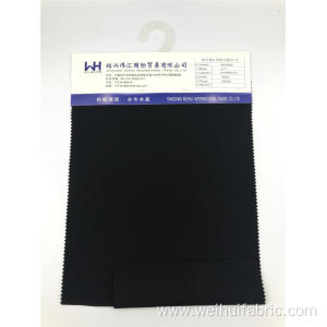 High Quality Knitted R/N/SP Plain Black Double-sided Fabrics